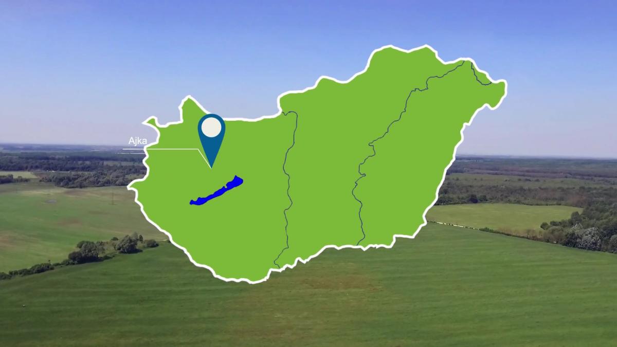 Ajka elhelyezkedése